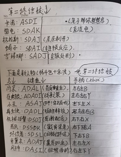 真人快打11出招表一览